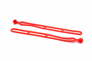 BluBird Rapid Tie 16" Non Marring Adjustable Extendable Strap, Patented, Made in USA - 2 Pack, Red BBRT01-RD