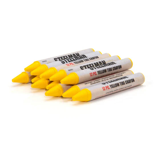 MT-RSR Steelman Yellow Tire Marking Crayons (Box of 12) STL-073Y