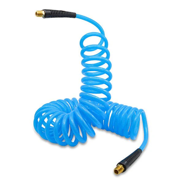 MT-RSR Avagard Air Hose - 1/4" x 15' - 1/4" MPT - Coiled Poly Air Hose PUBR1415