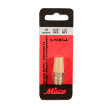 Load image into Gallery viewer, Milton S-1086-4 1/4&quot; NPT Exhaust Muffler (Pack of 5)