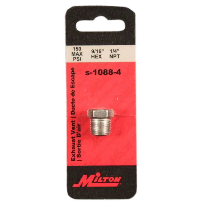 Milton 1088-4 1/4" NPT Breather Vent