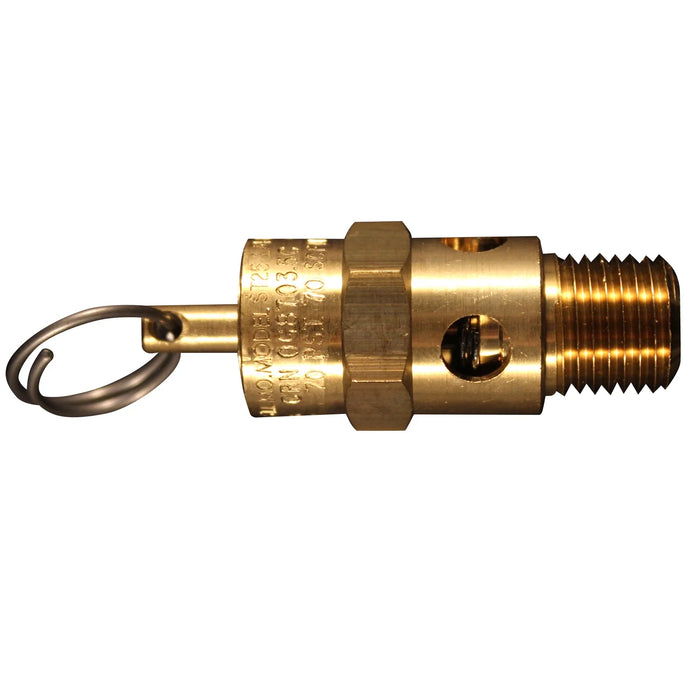 Milton S-1090-70 1/4" MNPT ASME Safety Valve, 70 PSI Pop off Pressure