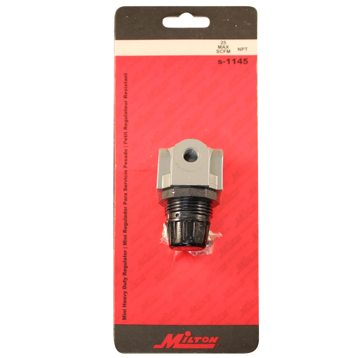 thumbnail image 2 of Heavy Duty Air Pressure Regulator With 1/4" FPT In/Out And 1/8" Gauge Port - D27253 / 100000275 2 of 4