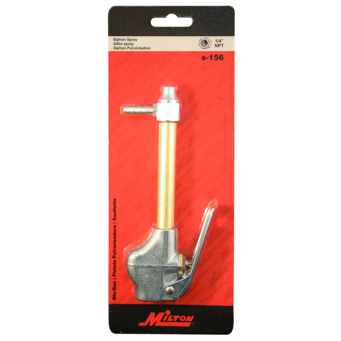 Milton  S-156 Siphon Spray-Cleaning Blow Gun, Made For Use with Liquids, 150 PSI