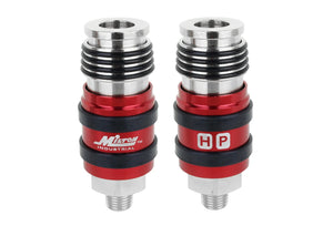 Milton 1757 2 In ONE Universal Safety Exhaust Industrial Coupler, 1/4" NPT x 3/8" Body Flow