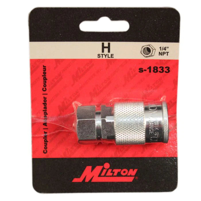 Milton  S-1833 1/4" FNPT H-Style Coupler