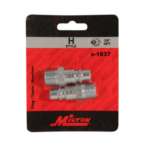 Milton 1837 3/8" MNPT H-Style Plug