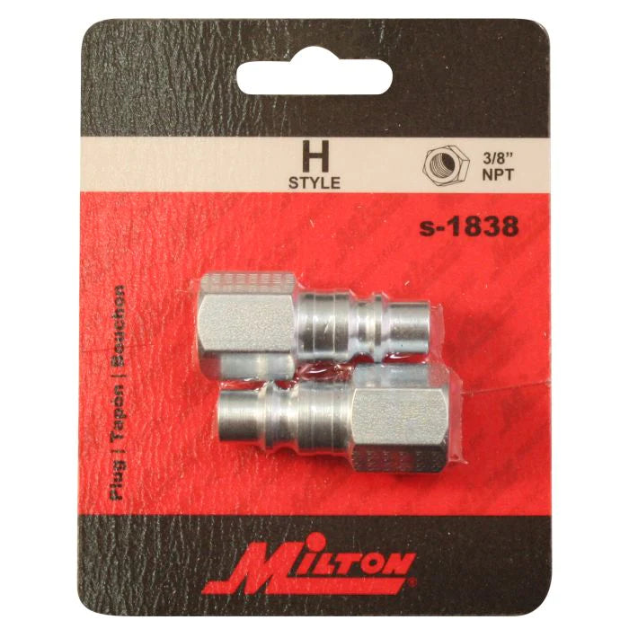 Milton 1838BK 3/8" FNPT H-Style Plug