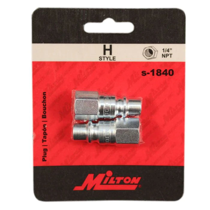 Milton 1840 1/4" FNPT H-Style Plug