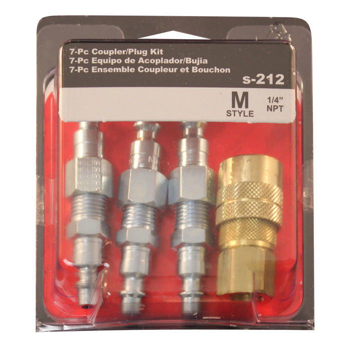 Milton  S-212 1/4" NPT M-STYLE® Coupler and Plug Kit (7-Piece)