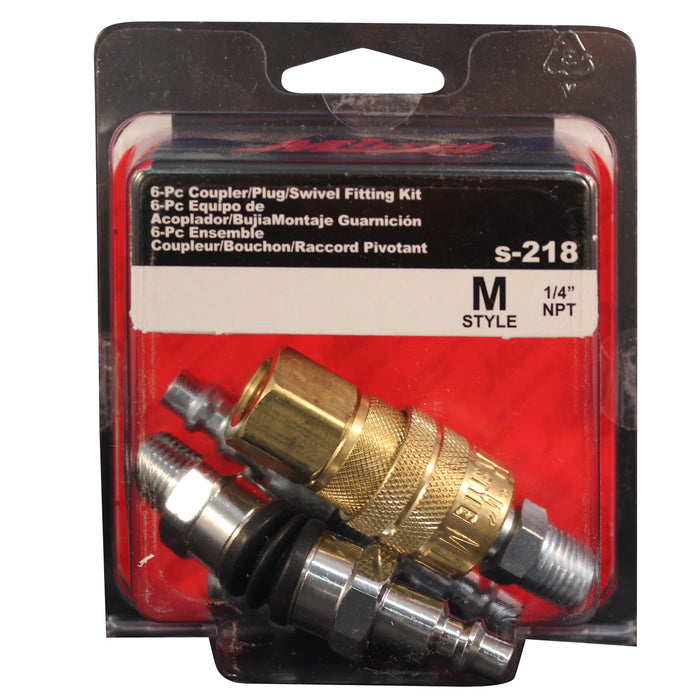 Milton   S-218 1/4" M-STYLE® Swivel Coupler and Plug Kit