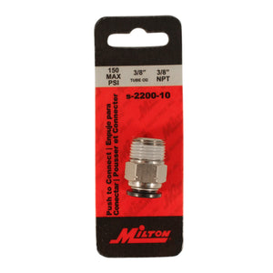 Milton  S-2202-10 3/8" MNPT 3/8" OD Push to Connect Swivel Elbow (Pack of 5)