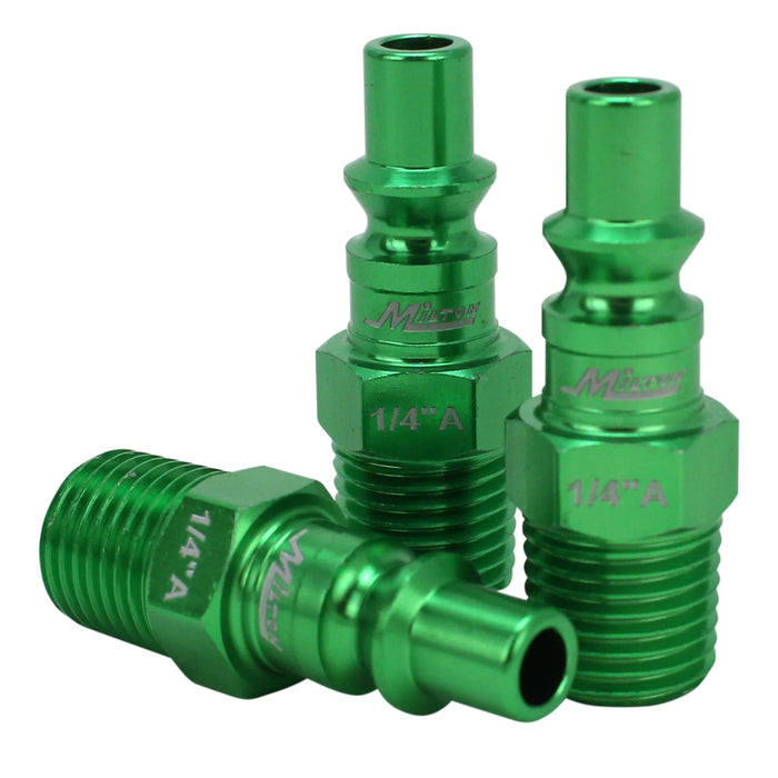 Milton  S-305AKIT COLORFIT® Coupler & Plug Kit - (A-Style, Green) - 1/4" NPT (5-Piece)