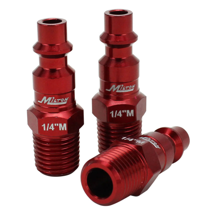 Milton  S-307MKIT COLORFIT® Coupler & Plug Kit - (M-STYLE®, Red) - 1/4" NPT (7-Piece)