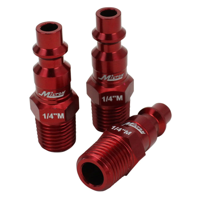 Milton  S-307MKIT COLORFIT® Coupler & Plug Kit - (M-STYLE®, Red) - 1/4" NPT (7-Piece)