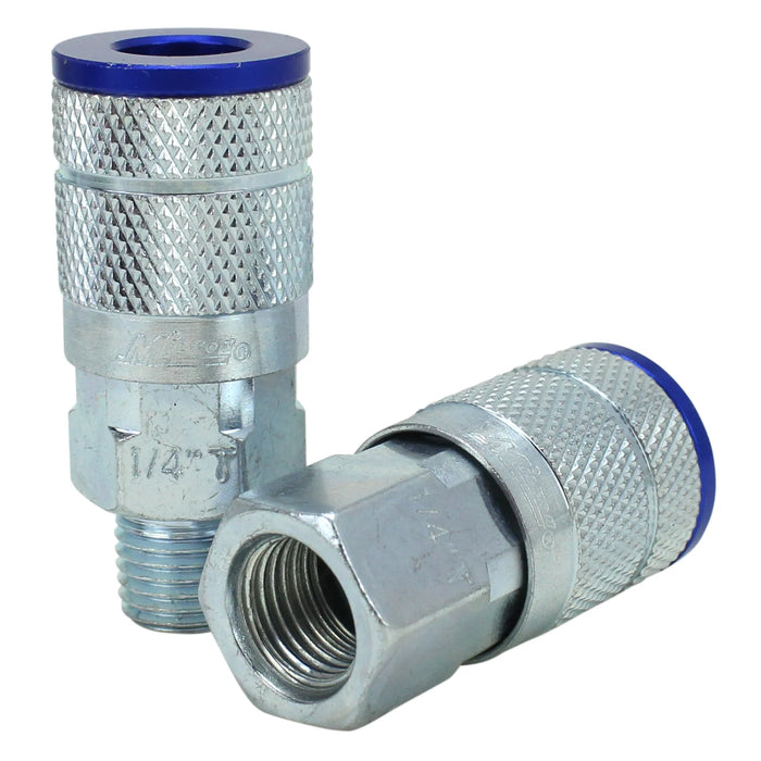 Milton  S-307TKIT COLORFIT® Coupler & Plug Kit - (T-Style, Blue) - 1/4" NPT (7-Piece)