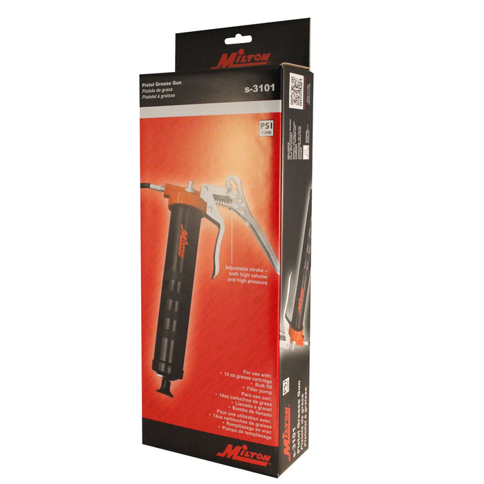 Milton   S-3101 Pistol Grease Gun - High Pressure and High Volume