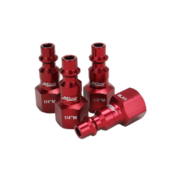 Milton  S-314MKIT COLORFIT® Coupler & Plug Kit - (M-STYLE® , Red) - 1/4" NPT (14-Piece)