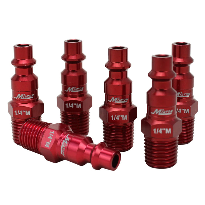 Milton  S-314MKIT COLORFIT® Coupler & Plug Kit - (M-STYLE® , Red) - 1/4" NPT (14-Piece)