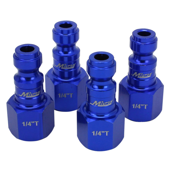 Milton  S-314TKIT COLORFIT® Coupler & Plug Kit - (T-Style, Blue) - 1/4" NPT (14-Piece)