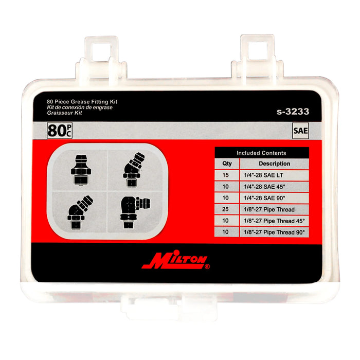 Milton  S-3233 SAE Grease Fitting Assortment