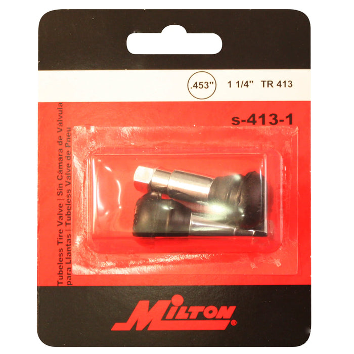 Milton  s-413-11 1/4" Chrome Tubeless Tire Valve (Pack of 10)