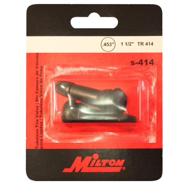 Milton s-414 1 1/2" Tubeless Tire Valve (Pack of 10)