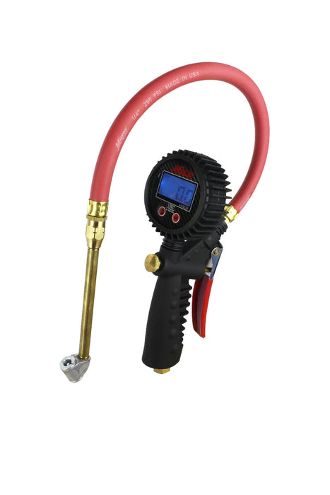 Milton S-576D Pro Digital Tire Inflator/Pressure Pistol Grip Gauge, Classic Dual Head Chuck, 15" Hose