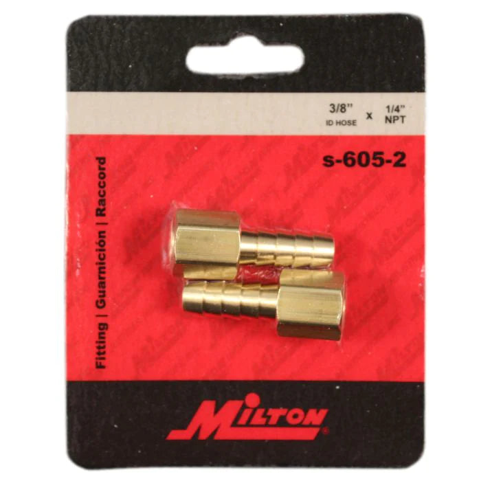 Milton 605-2 1/4" FNPT 3/8" ID Hose End Fitting