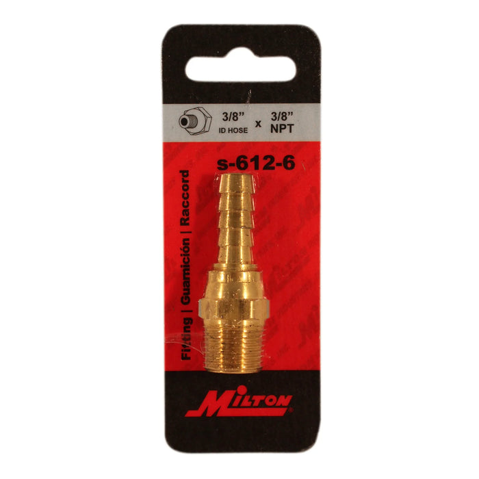 Milton s-612-6 3/8" MNPT 3/8" ID Swivel Hose End Fitting (Pack of 5)