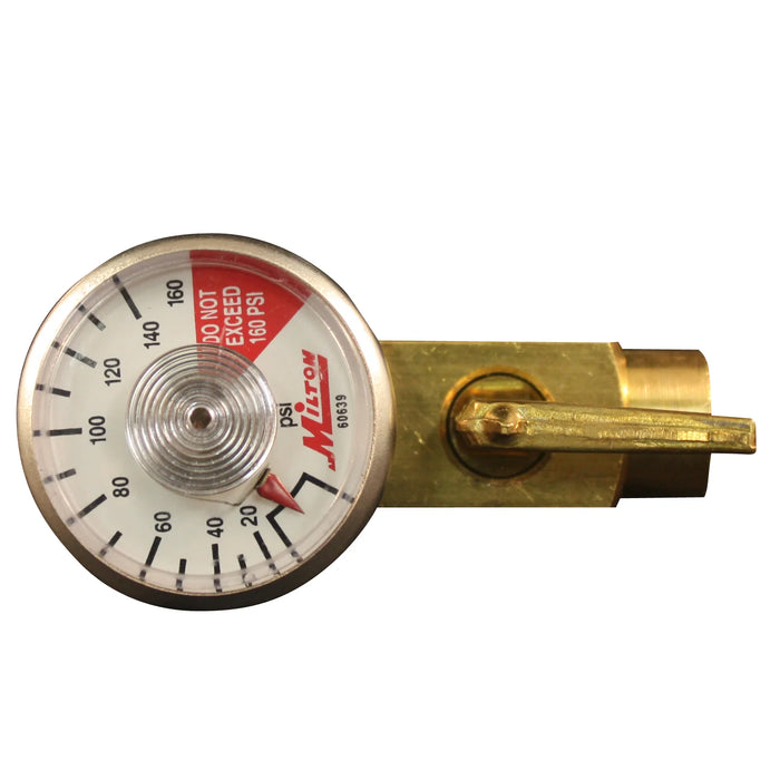 Milton s-638-1 1/4" NPT Flow Control Valve with Dial Gauge