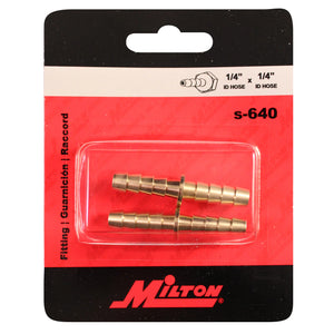 Milton s-640 1/4" ID Hose Mender Fitting (Pack of 10)