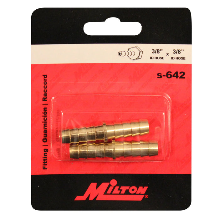 Milton s-642 3/8" ID Hose Mender Fitting (Pack of 10)