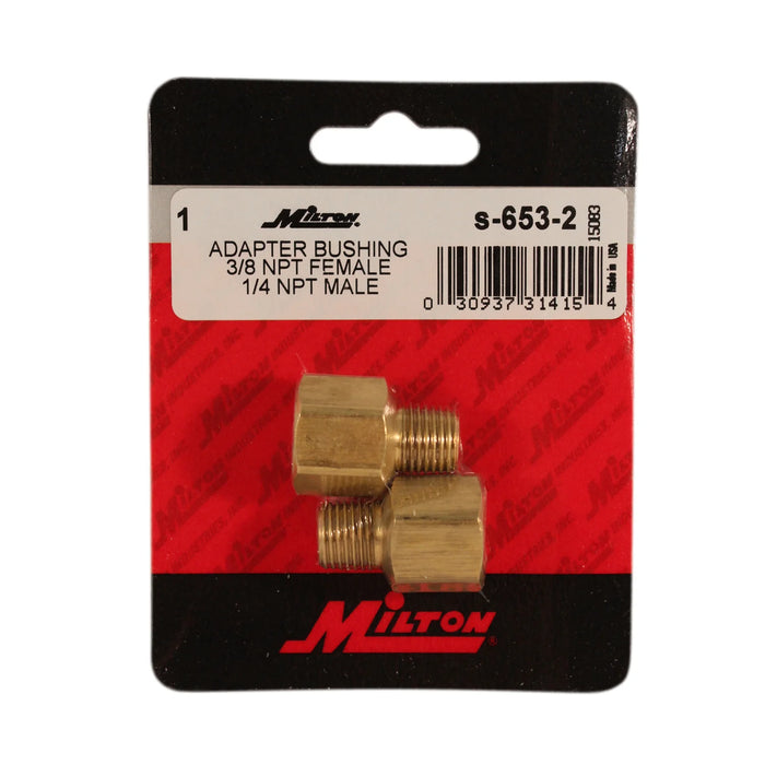 Milton s-653-2 3/8" FNPT x 1/4" MNPT Hose Fitting Adapter (Pack of 5)