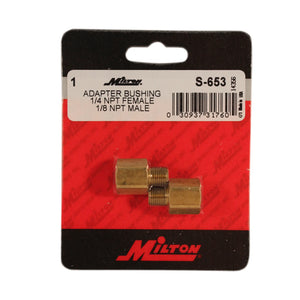 Milton s-653 1/4" FNPT x 1/8" MNPT Hose Fitting Adapter (Pack of 10)