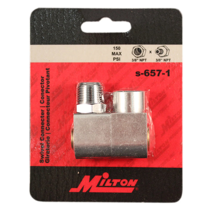 Milton s-657-1 3/8" NPT Swivel Hose Fitting Connector