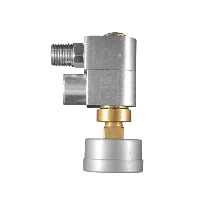 Milton s-657-3 1/4" NPT Swivel Hose Fitting with Flow Control and Gauge