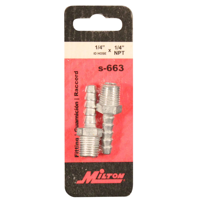 Milton s-663 1/4" ID Zamak Hose End (Pack of 10)