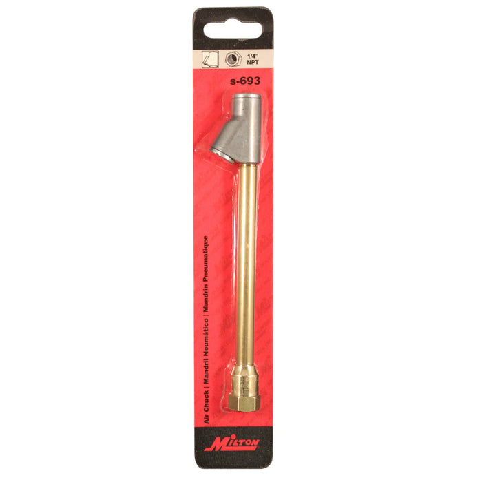 Milton s-693 1/4" Straight Foot Dual-Head Air Chuck (Pack of 10)