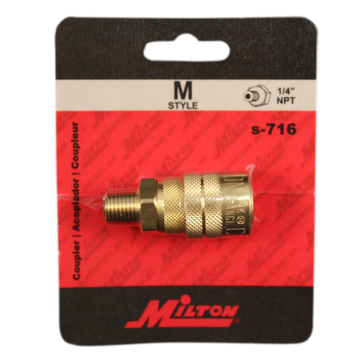 Milton 716BK Milton® 1/4" NPT M-Style KWIK-CHANGE® Coupler