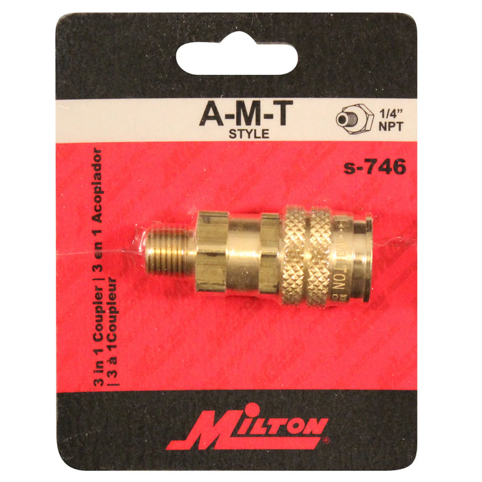 Milton 746 1/4" NPT AMT-Style Coupler