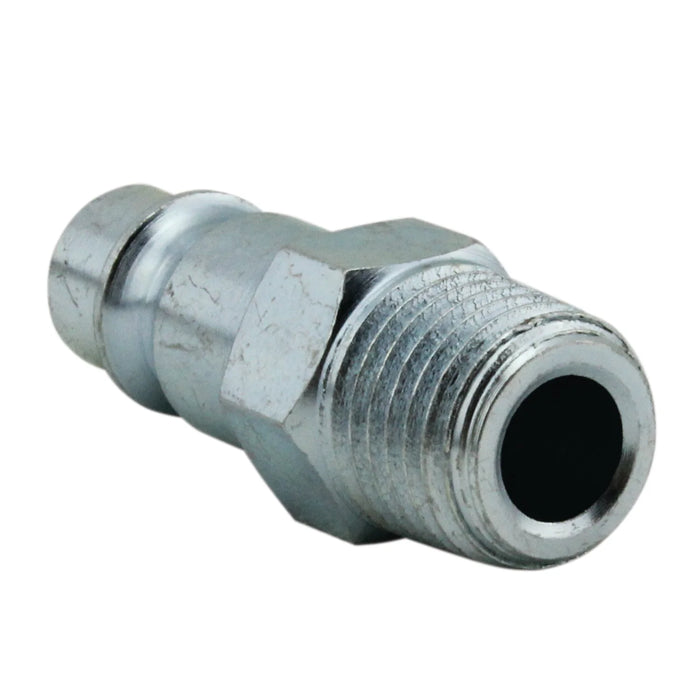 Milton 760-1 HIGHFLOWPRO® 1/4" MNPT V-Style/Euro Interchange Steel Air Plug Fitting (High Volume Low Pressure Application)