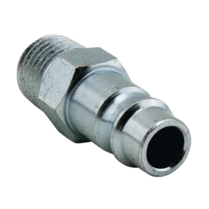 Milton 760-1 HIGHFLOWPRO® 1/4" MNPT V-Style/Euro Interchange Steel Air Plug Fitting (High Volume Low Pressure Application)