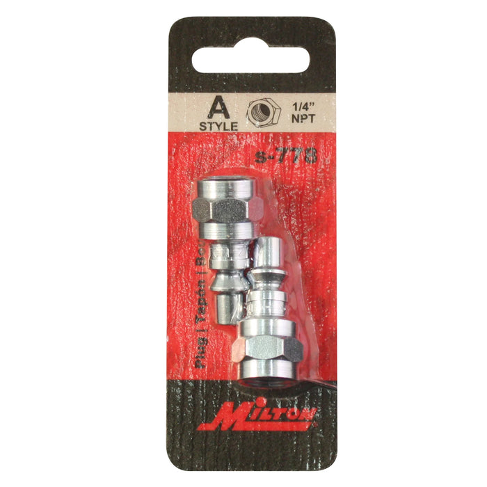 Milton 778 1/4" NPT A-Style Plug