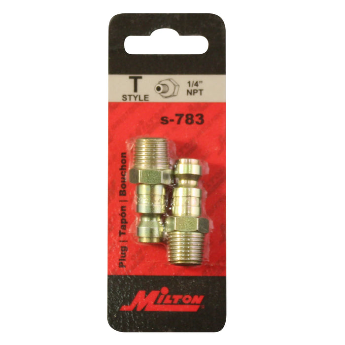 Milton 783BK 1/4" NPT T-Style Plug