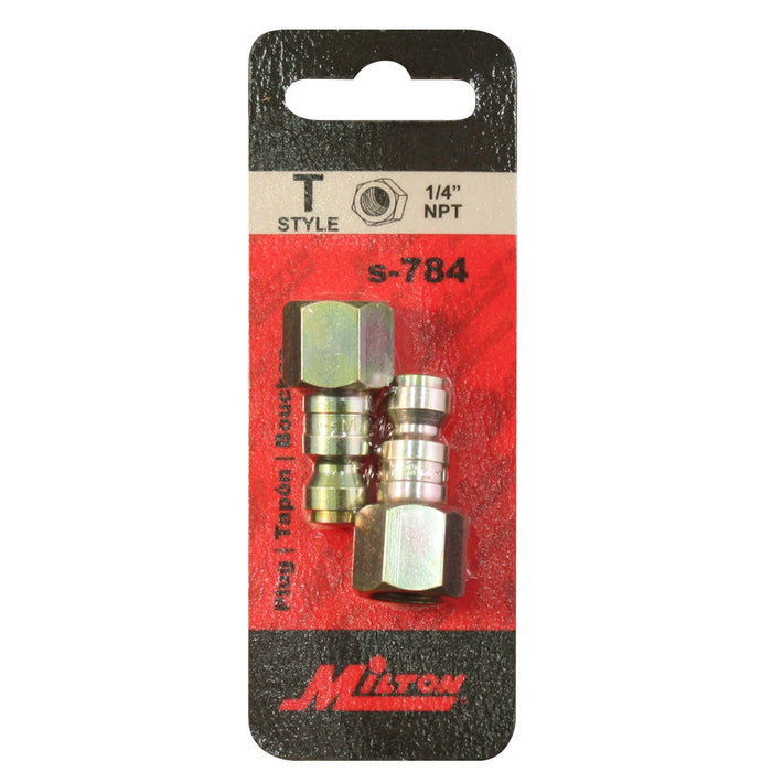 Milton 784 1/4" NPT T-Style Plug