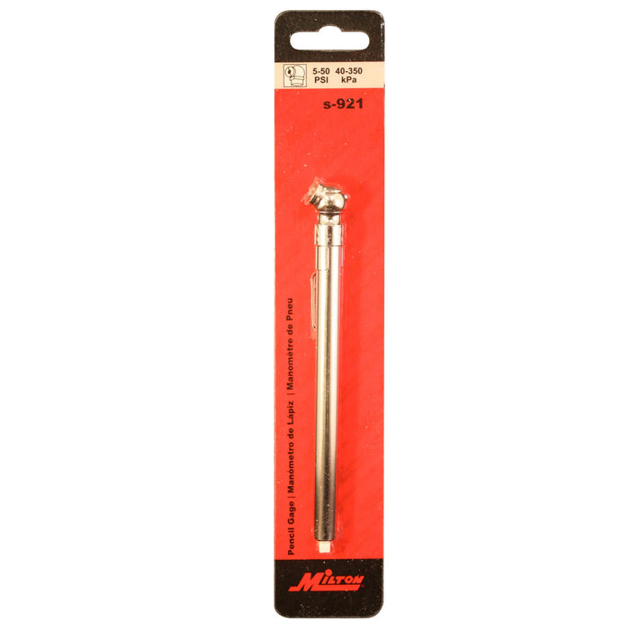 Milton s-921 Passenger Car Tire Gauge 50 PSI (Pack of 10)