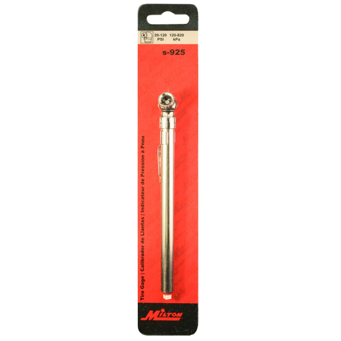 Milton s-925 Pencil Tire Gauge 20-120 PSI (Pack of 10)