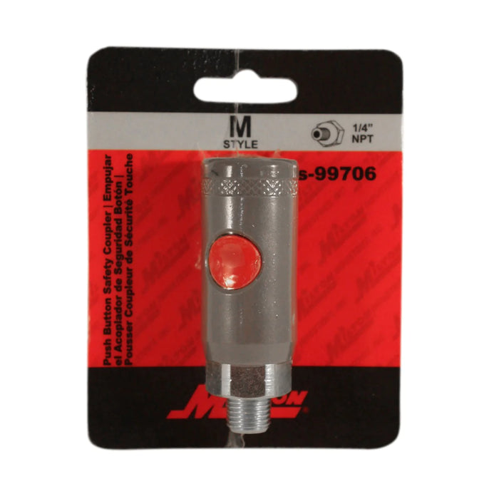 Milton S-99706 1/4" MNPT M-STYLE® Safety Coupler