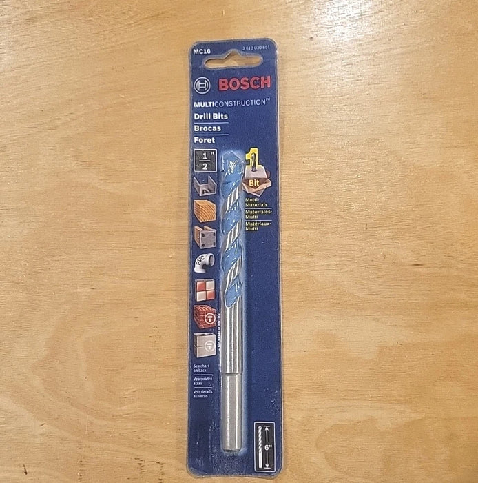 Bosch 1/2 x 4 x 6 CYL SHANK MULTICONSTRUCTION BIT MC16